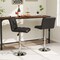PU Leather Bar Stools Set of 2 with Backrest, Adjustable Height, Modern Design, Comfortable Seating